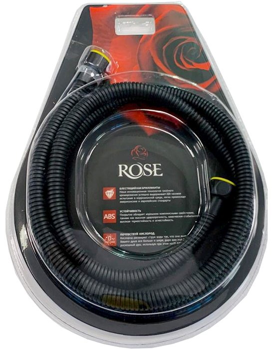 Шланг для душа Rose пластик, 100 см, подключение 1/2x1/2 купить,NaN
