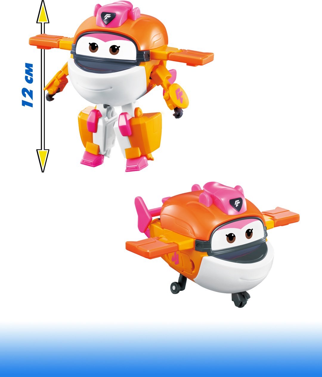 Трансформер Super Wings Трансформер Тики (8 сезон), Супер Крылья, высота 12 см
