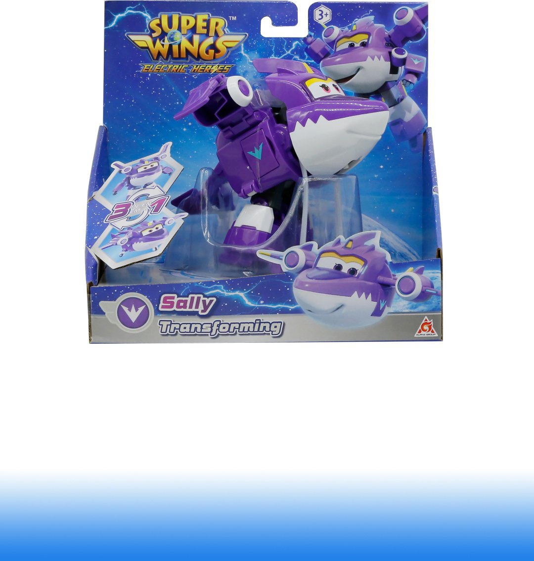 Трансформер Super Wings Трансформер Салли (8 сезон), Супер Крылья, высота 13 см