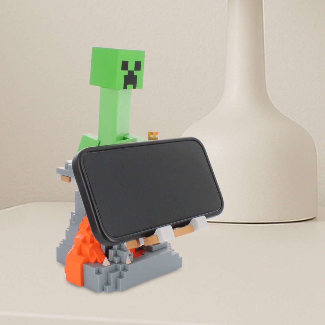 Подставка для геймпада Cable Guys Фигурка-подставка для геймпада/телефона Крипер мультиколор купить,NaN