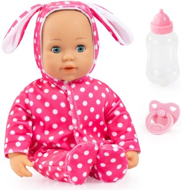 Пупс Bayer Dolls Первые звуки 93822AB, 38 см