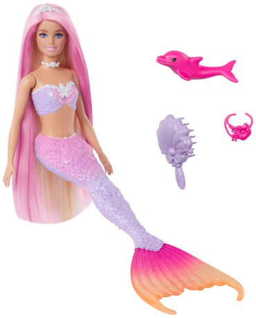 Кукла-модель Barbie Русалка Малибу HRP970, 29 см