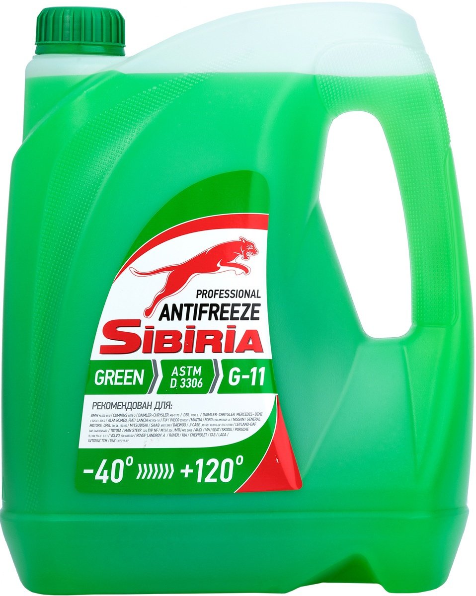 Антифриз SIBIRIA Green зеленый G-11 5 л