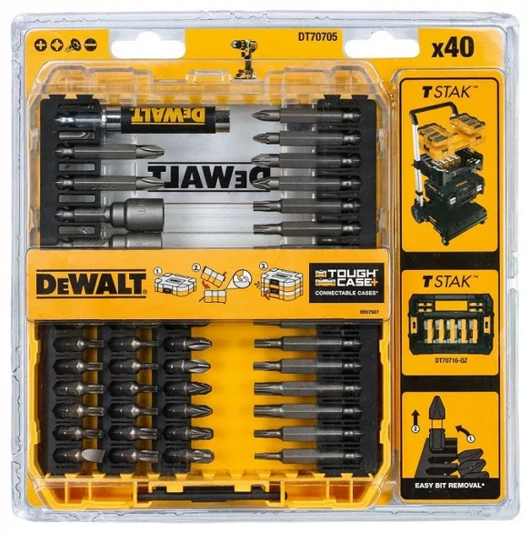 Набор инструментов DeWalt DT70705-QZ 40 предметов купить,0
