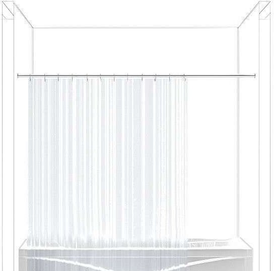 Карниз прямой KABINKA.KZ 180 см, 157486