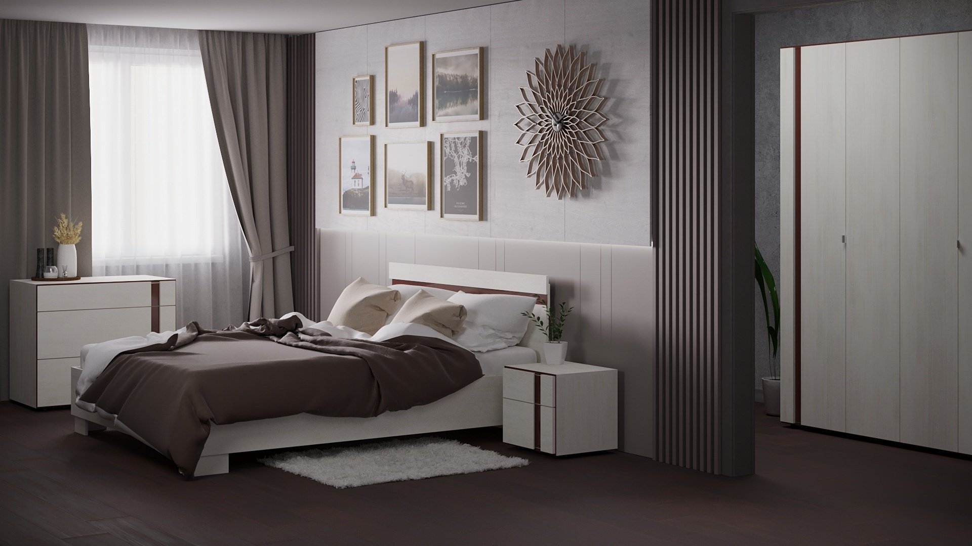 Комод Мебель Парк Вектор, 88.40x50x76 см, серый