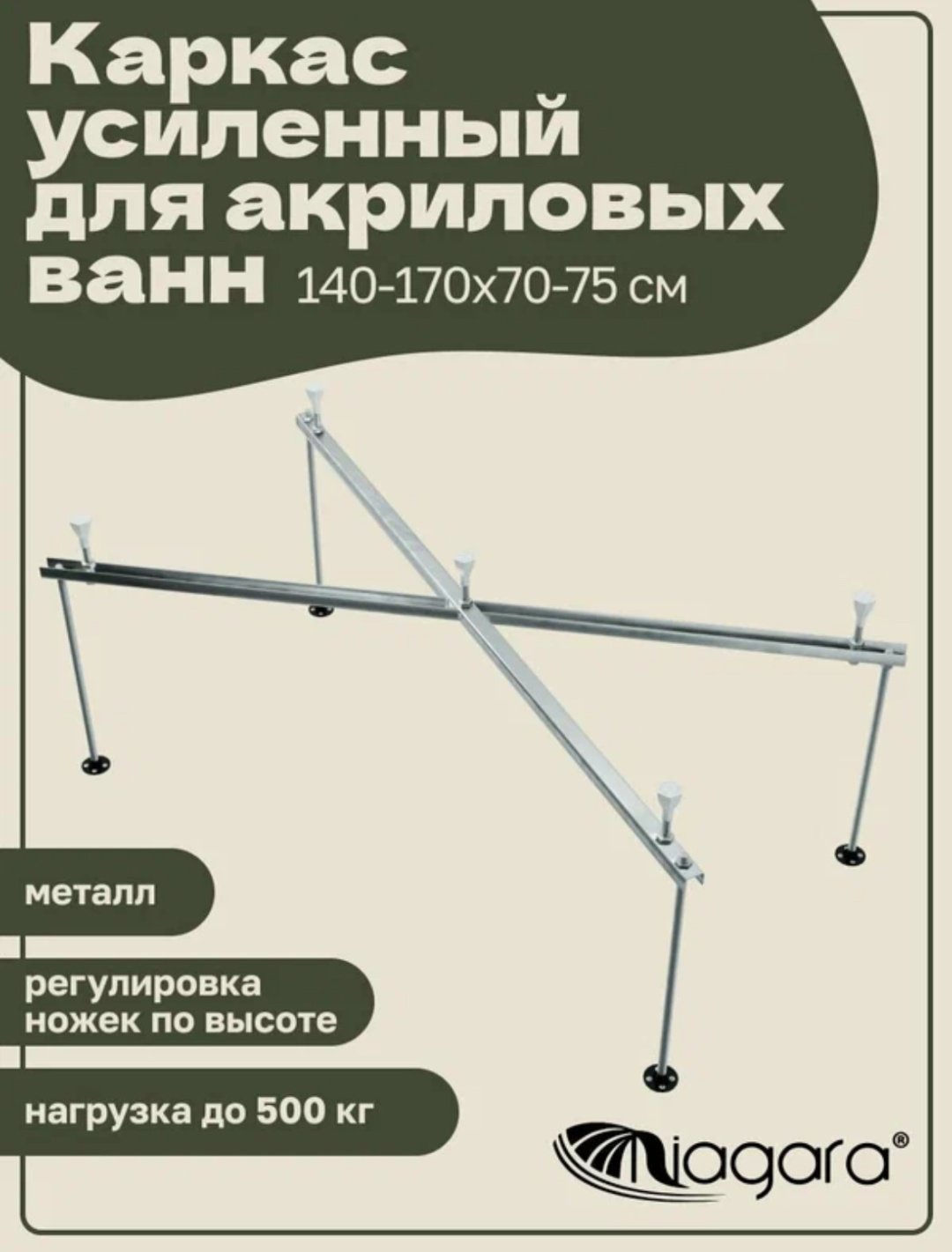 Каркас для ванны Niagara NG-K14-17 170х75 см