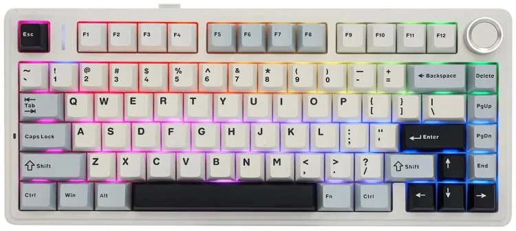 Клавиатура AULA F75 White