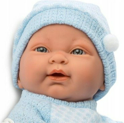 Пупс Пупс Hugo 45 см, в голубом вязаном костюмчике 45069, 45 см