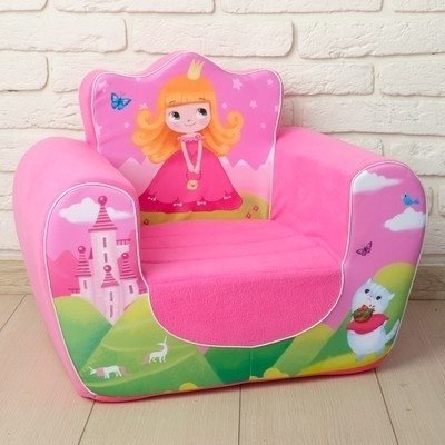 Zabiaka диван-игрушка Принцесса 42x50x50 см, розовый купить,NaN