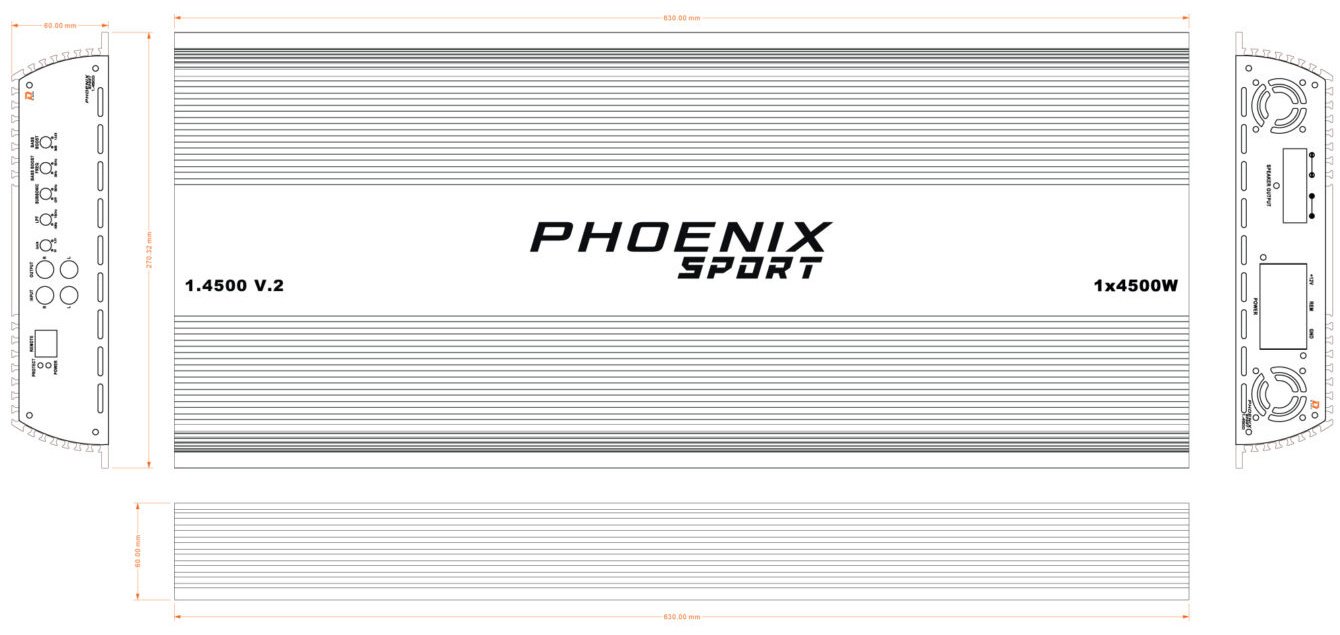 DL Audio Phoenix Sport 1.4500 v.2 4500 Вт 1 канальный купить,264984