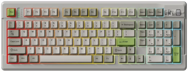 Клавиатура EWEADN X99 White Green 