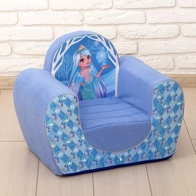 Zabiaka диван-игрушка Снежная принцесса 43x50x50 см, синий купить,NaN