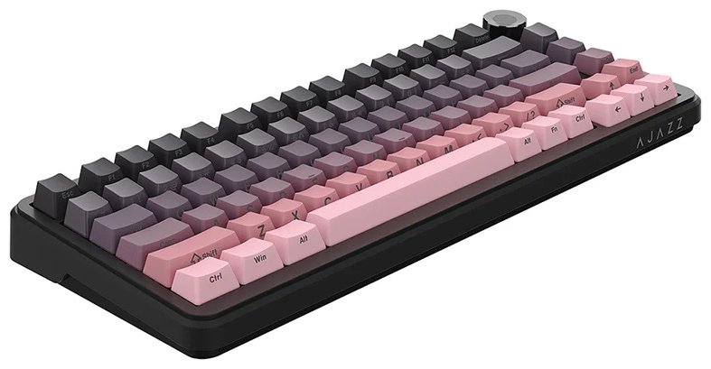 Клавиатура Ajazz AK820 Max Blackberry Pink With magnetic swithes черный купить,NaN