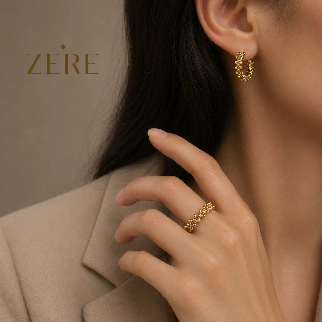 Комплект Zere ZR010504 золото 5.65гр 17.5р купить,471550