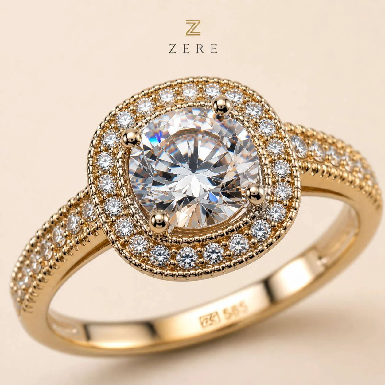 Кольцо Zere ZR010524 золото 2.6гр 17.5р купить,215300