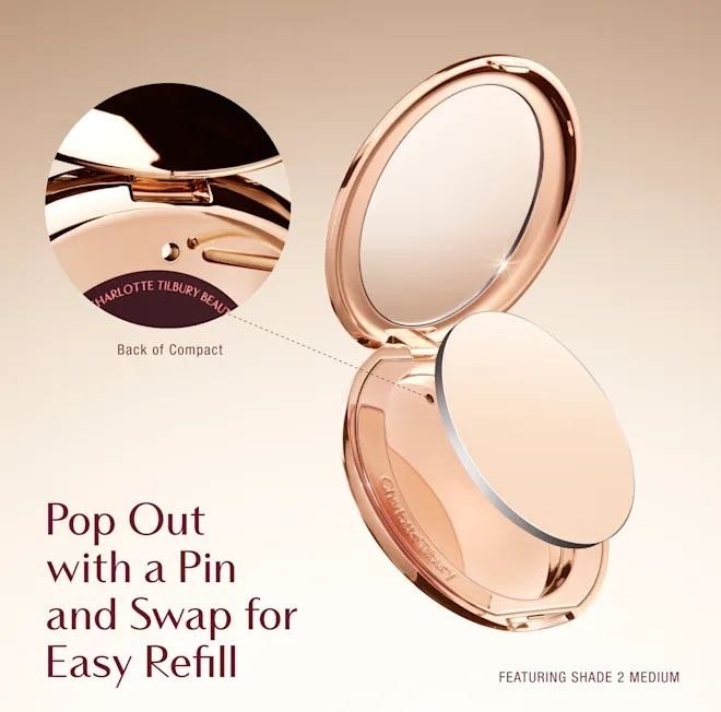 Пудра Charlotte Tilbury AirBrush Flawless Finish Powder сухая Fair Pale светло-бежевый купить,NaN