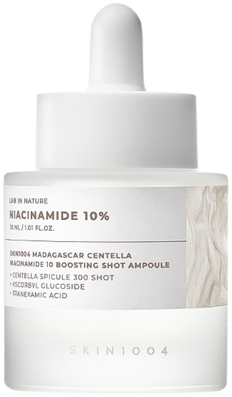 Skin1004 сыворотка Niacinamide 10% Boosting Shot Ampoule Сыворотка с Ниацинамидом Спикулами Центеллы и Транексамовой Кислотой 30ml для лица 30 мл купить,NaN