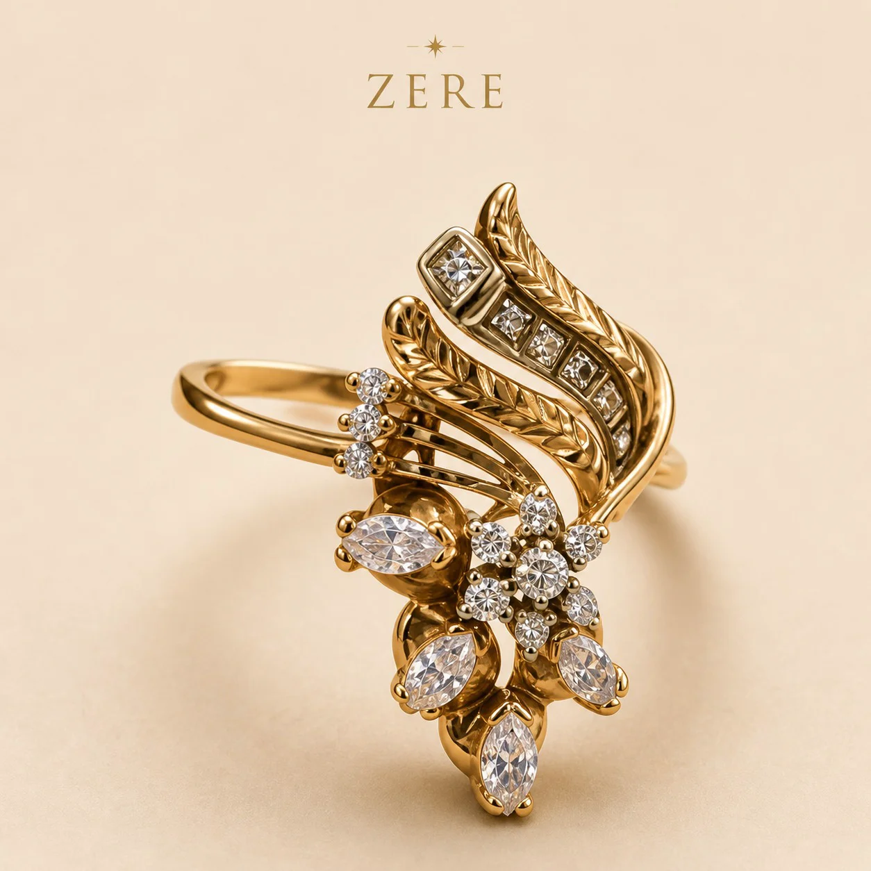 Кольцо Zere ZR010541 золото 2.51гр 19р  купить,207650