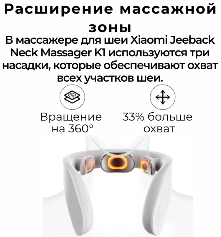 Массажер для шеи Enchen Jeeback Neck Massager U6 White - ForteMarket Массажер для шеи Enchen Jeeback Neck Massager U6 White купить,0