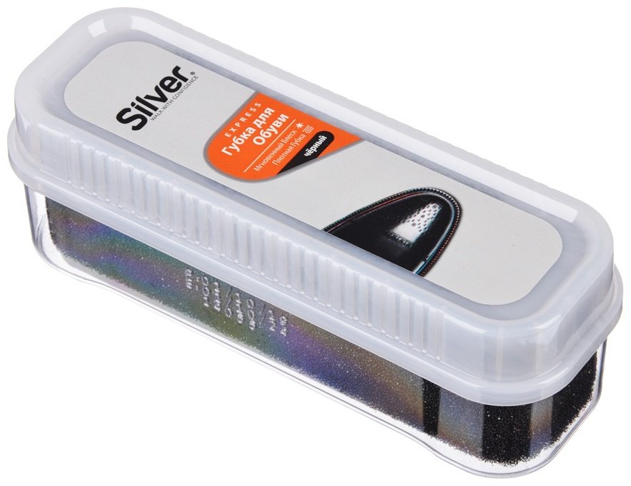 Средство для чистки обуви Silver губка черный, PS2001-01 купить,766