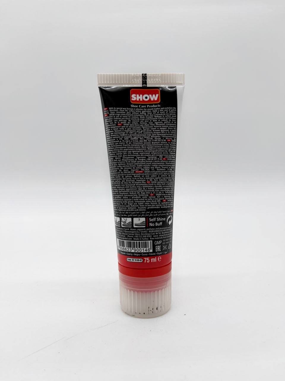 Средство для чистки обуви SHOW крем черный, Shoe Care Products Instant Shine Shoe Cream купить,857