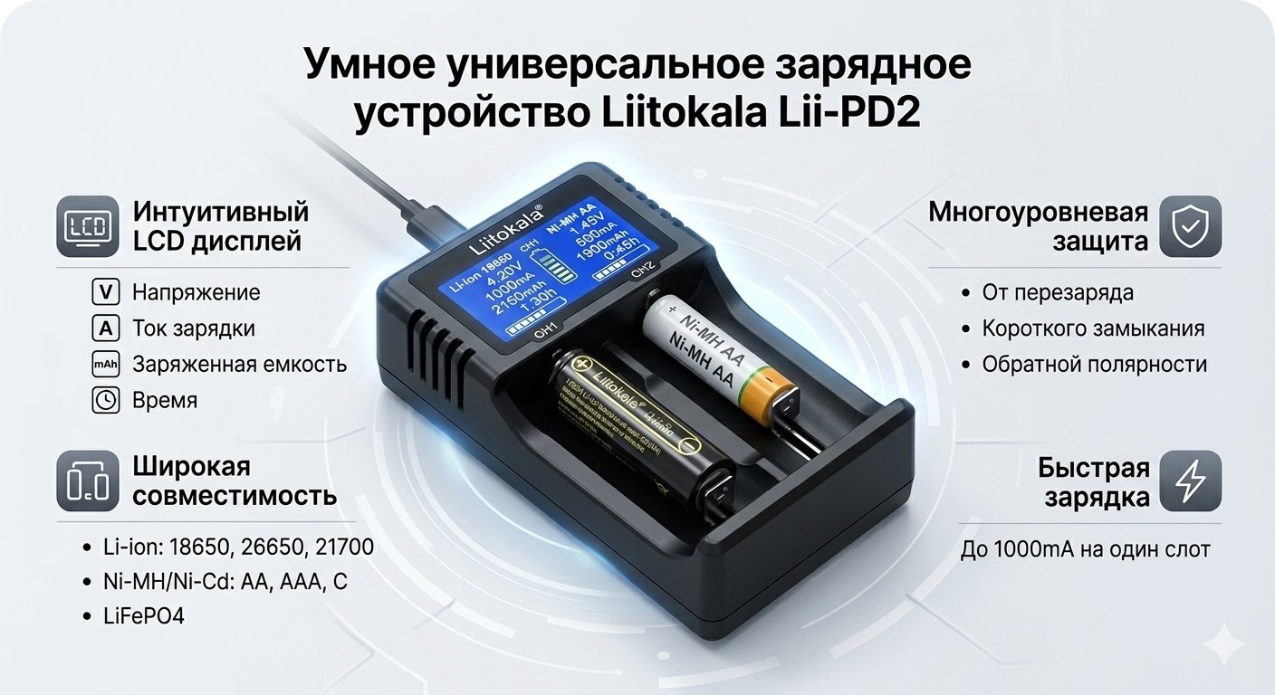 LiitoKala Lii-PD2 черный купить,8085