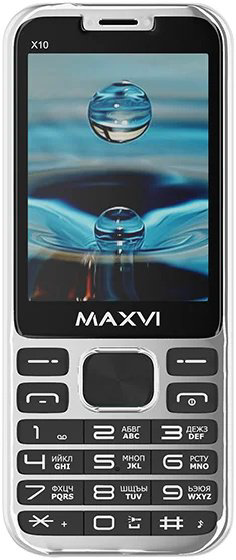 Мобильный телефон Maxvi X10 Silver