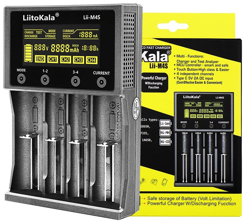 Зарядное устройство LiitoKala Lii-M4S купить,21432