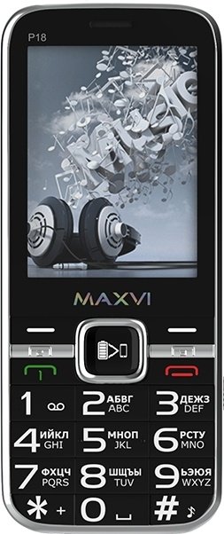 Мобильный телефон Maxvi P18 Black