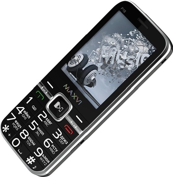 Мобильный телефон Maxvi P18 Black