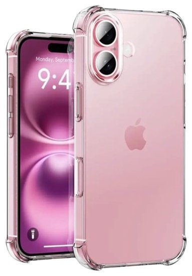 Чехол для Apple iPhone 16 прозрачный - ForteMarket Чехол для Apple iPhone 16 прозрачный купить,155