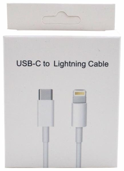 Кабель iLAN USB TypeC (M), Lightning (M), 1 м, белый купить,320