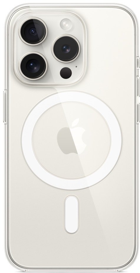 Чехол для Apple iPhone 15 Pro прозрачный