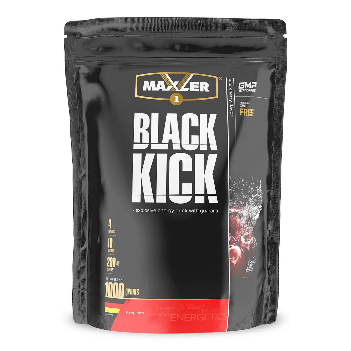 Предтренировочный комплекс Maxler Black Kick вишня 1 кг