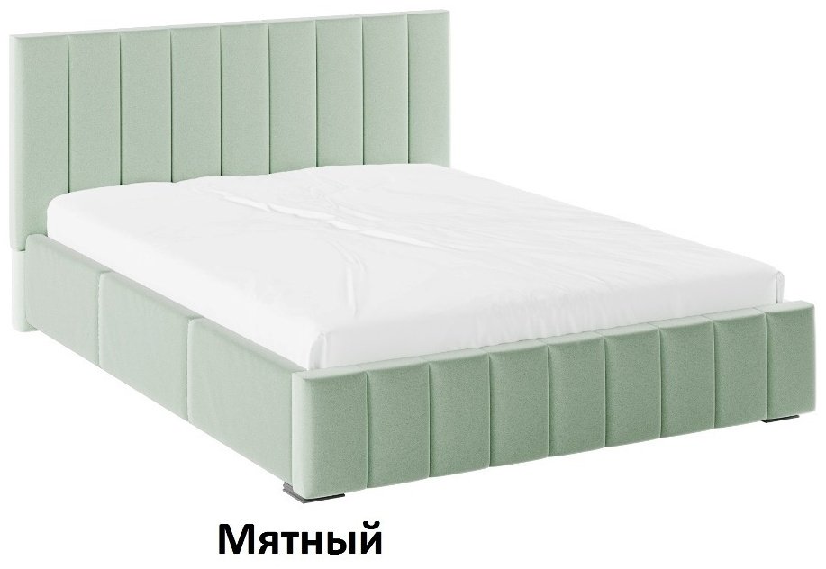 Кровать Нега двуспальная, 200x200 см (с матрасом, подъёмный механизм) зеленый купить,NaN