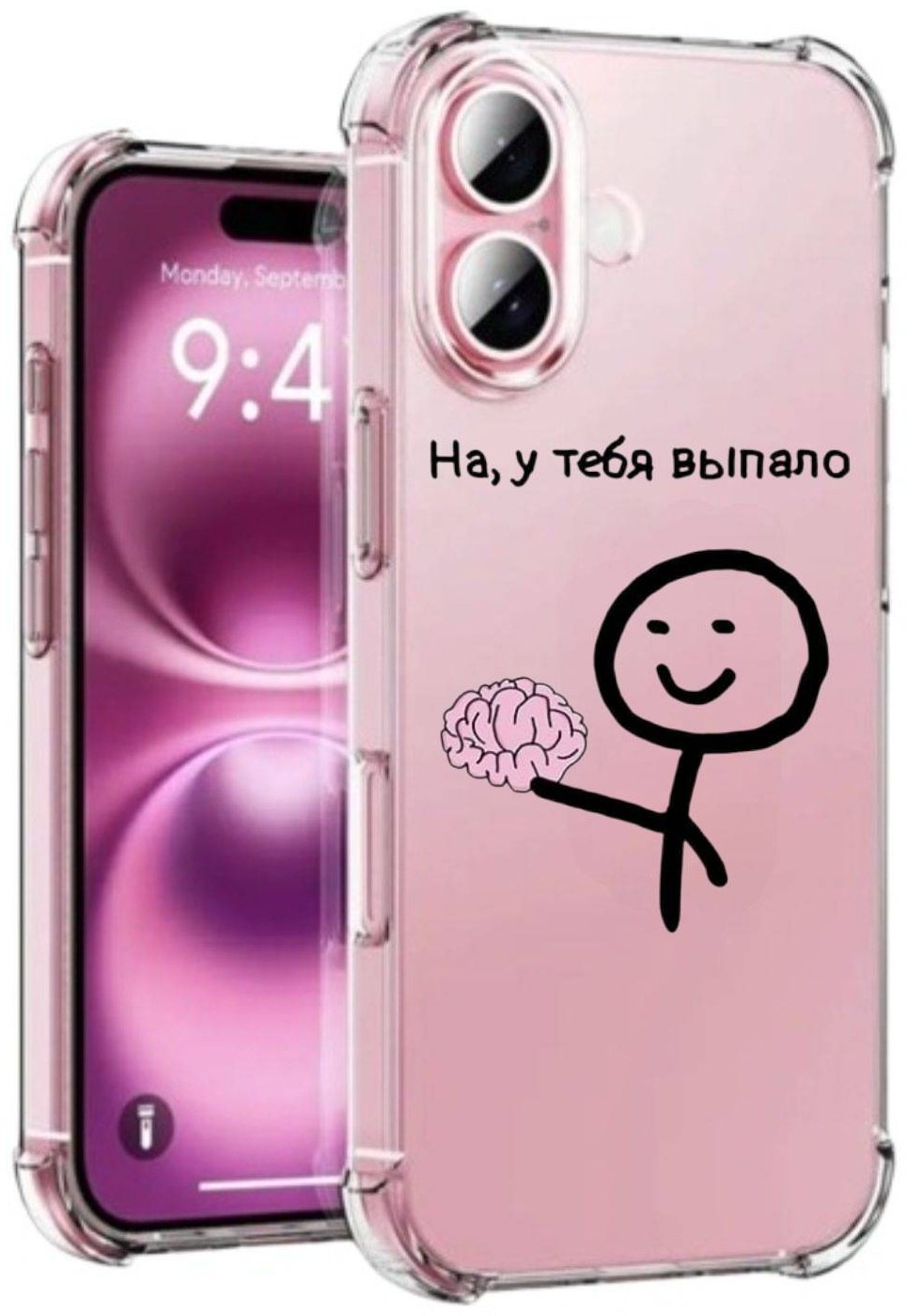 Чехол Bekan's для Apple iPhone 16 прозрачный
