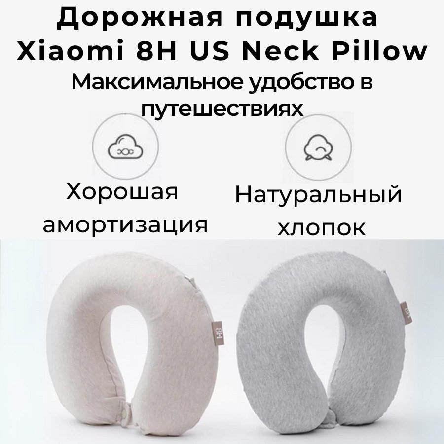 Подушка Дорожная Xiaomi 8H US Neck Pilow US купить,NaN