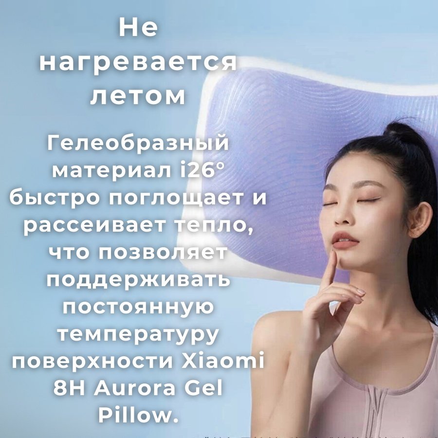Ортопедическая подушка Xiaomi 40x64 см, полиуретан купить,NaN