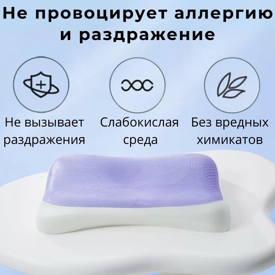 Ортопедическая подушка Xiaomi 40x64 см, полиуретан купить,NaN