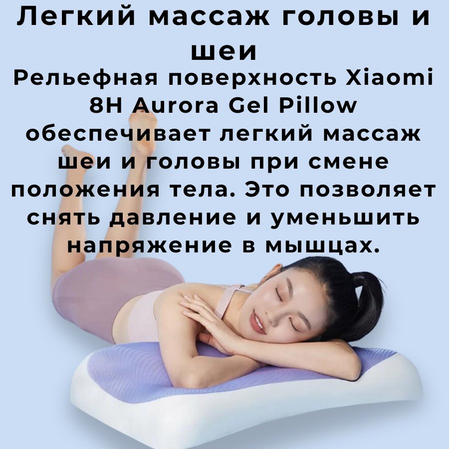 Ортопедическая подушка Xiaomi 40x64 см, полиуретан купить,NaN