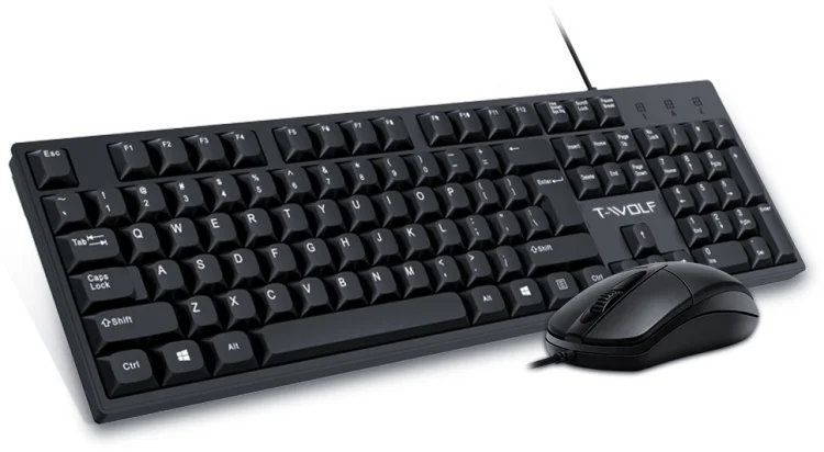 Клавиатура T-WOLF TF500 Black - ForteMarket Клавиатура T-WOLF TF500 Black купить,0