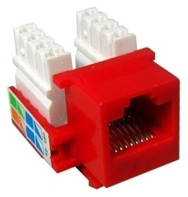 Компьютерная розетка (RJ45) SHIP M245-4, красный купить,NaN