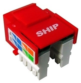 Компьютерная розетка (RJ45) SHIP M245-4, красный купить,NaN