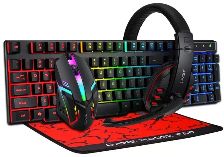 Клавиатура игровая T-WOLF TF800 Black