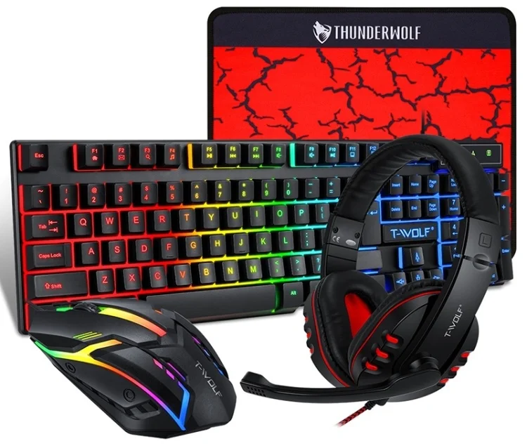 Клавиатура игровая T-WOLF TF800 Black купить,0