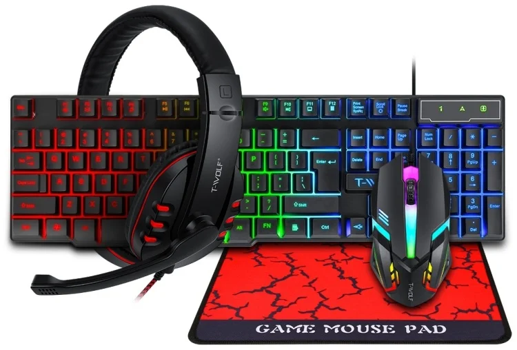 Клавиатура игровая T-WOLF TF800 Black купить,0