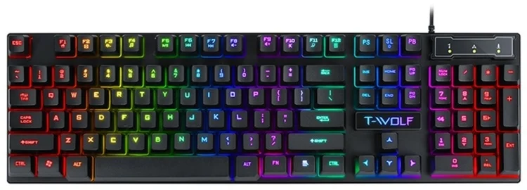 Клавиатура игровая T-WOLF T20 Black