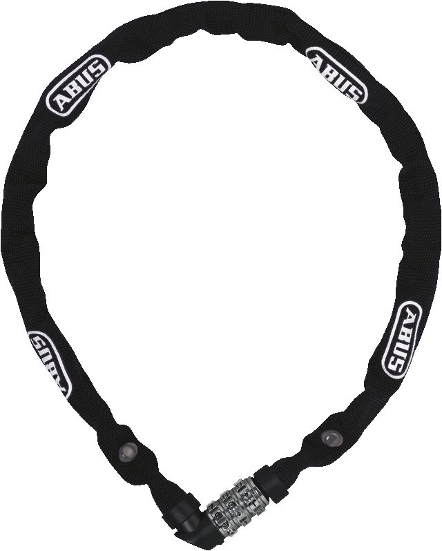 Замок ABUS 1200 Web/56342/110cm x 4mm, black 110 см черный
