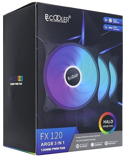 Вентилятор для корпуса PCcooler FX120 ARGB 3 IN 1 купить,NaN